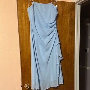 Roberta Bridal Light Blue Asymmetrical Dress